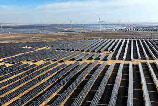 我国单体最大采煤沉陷区复合光伏项目投运